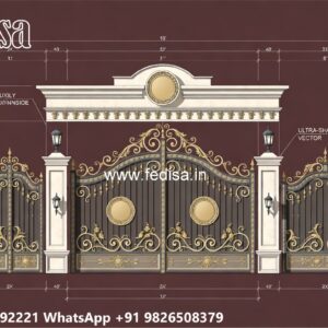 Steel Gate Design Double Door, Fancy Steel Gate Swing Gates And Sliding Gates