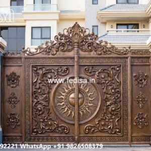 Contemporary Gate Design, Safety Grill Design For Compound Wall Swing Gates And Sliding Gates