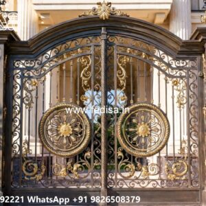 Lohe Ke Gate Ka Design, Curved Gate Design Swing Gates And Sliding Gates