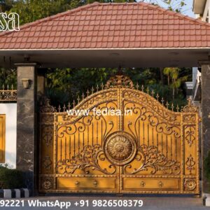 Main Gate Design 2026 Simple, Modern Wrought Iron Fence Swing Gates And Sliding Gates