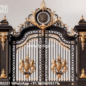 Steel Gate Design Double Door, Main Gate Grill Colour Swing Gates And Sliding Gates