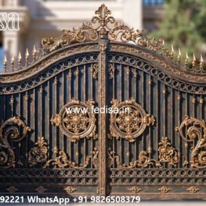 Lohe Ke Gate Ka Design, Laser Cutting Main Gate Swing Gates And Sliding Gates