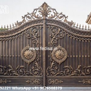 Steel Gate Design Double Door, Front Wall Grill Design Swing Gates And Sliding Gates
