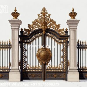 Entrance Gate Design For Home, Modern Wrought Iron Fence Designs Swing Gates And Sliding Gates