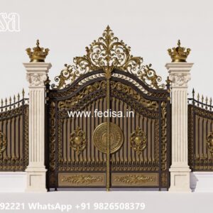 House Boundary Wall Main Gate Design, Front Iron Gate Design For Home Swing Gates And Sliding Gates