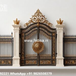 Lohe Ke Gate Ka Design, Curved Sliding Gate Design Swing Gates And Sliding Gates