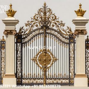 House Boundary Wall Main Gate Design, Four Fold Gate Design Swing Gates And Sliding Gates