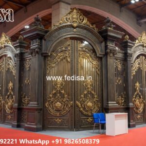 Steel Gate Design Double Door, Main Gate Design Price Swing Gates And Sliding Gates