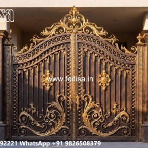 Fancy Gates, Concrete Main Gate Design Swing Gates And Sliding Gates