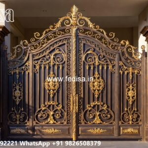 Steel Gate Design Double Door, Simple Gate Colour Design Swing Gates And Sliding Gates