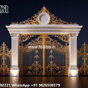 Entrance Gate Design For Home, Simple Compound Gate Design Swing Gates And Sliding Gates