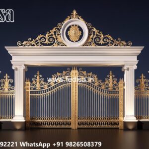 Contemporary Gate Design, Main Gate Design 12 Feet Swing Gates And Sliding Gates