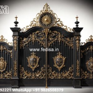 Contemporary Gate Design, One Side Iron Gate Design Swing Gates And Sliding Gates