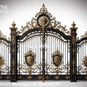 House Boundary Wall Main Gate Design, Simple Wall Compound Gate Design Swing Gates And Sliding Gates