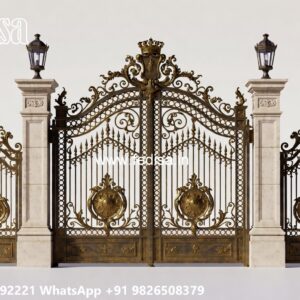 Front Main Gate Design, Boundary Wall Grill Swing Gates And Sliding Gates