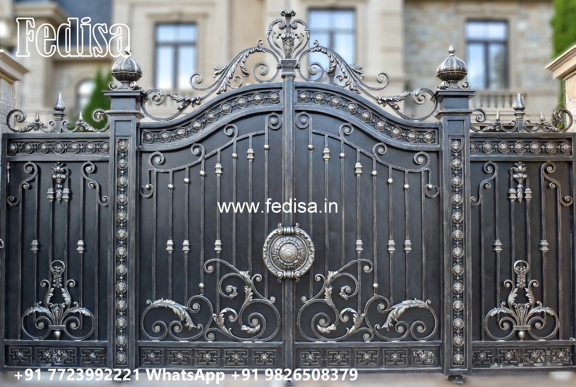 Modern House Gate Design, Steel Railing Gate Design Swing Gates And Sliding Gates