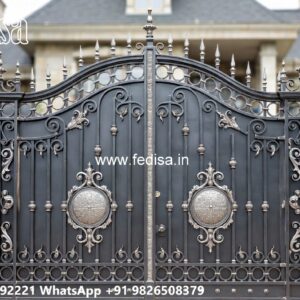 Front Door Grill Gate, Steel Gate Simple Design Swing Gates And Sliding Gates