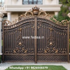 Fence Door Design, Steel And Iron Mix Gate Design Swing Gates And Sliding Gates