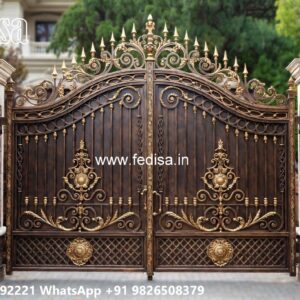 Fence Door Design, Main Gate Sliding Door Swing Gates And Sliding Gates