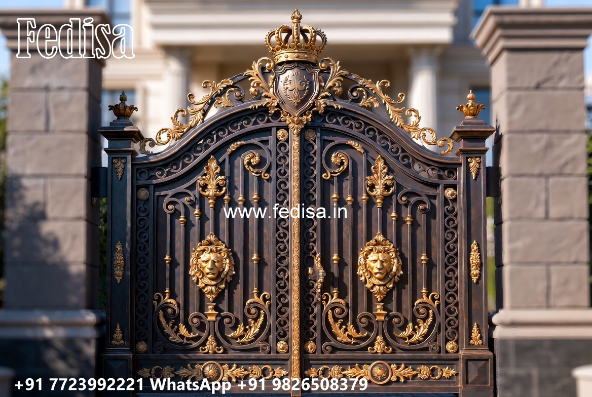 Simple Sliding Gate Designs For Homes, Steel Gate With Hpl Sheet Swing Gates And Sliding Gates
