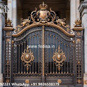 Modern House Gate Design, Main Gate Design 10 Feet Swing Gates And Sliding Gates