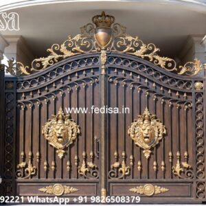 Fence Door Design, Concrete Fence And Gate Design Swing Gates And Sliding Gates