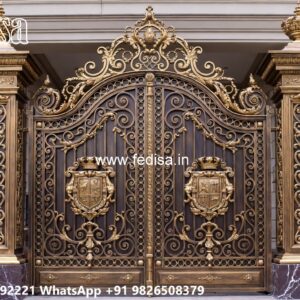 Front Main Gate Design, Iron Plate Gate Design Swing Gates And Sliding Gates