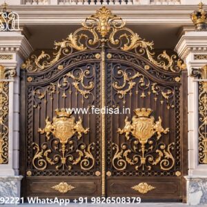 Modern House Gate Design, Steel Loha Mix Gate Swing Gates And Sliding Gates