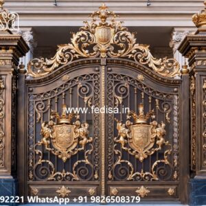 Fence Door Design, Simple Iron Main Gate Design Swing Gates And Sliding Gates