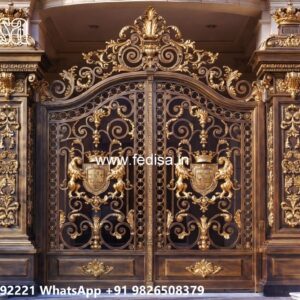 Fence Door Design, Gate And Boundary Wall Design Swing Gates And Sliding Gates