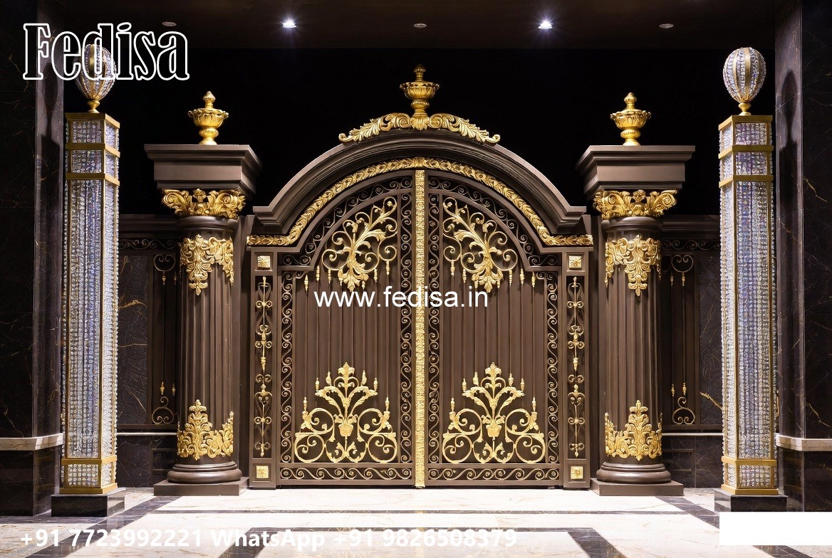 Door Gate Design For Home, Iron Fence Designs For Homes Swing Gates And Sliding Gates
