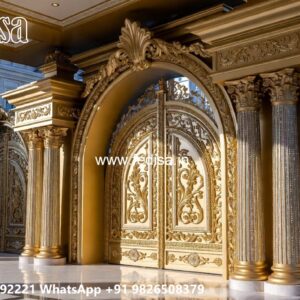 Fence Door Design, Big Gate With Small Gate Swing Gates And Sliding Gates