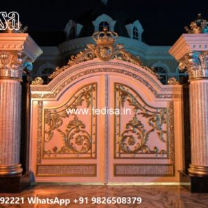 Front Main Gate Design, Steel Gate Design 5 Feet Swing Gates And Sliding Gates