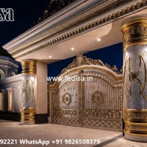 Main Gate Handle Design, Gate Grey Colour Swing Gates And Sliding Gates