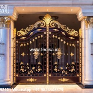 Modern House Gate Design, Wall With Gate Design Swing Gates And Sliding Gates