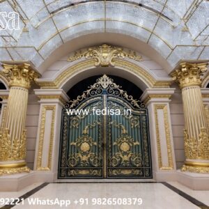 Main Gate Handle Design, Steel Gate Design 6 Feet Swing Gates And Sliding Gates