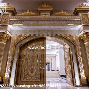 Main Gate Handle Design, Grey Colour Gate Design Swing Gates And Sliding Gates