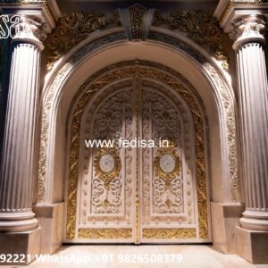 Round Gate Design, Boundary Wall Design With Gate Swing Gates And Sliding Gates