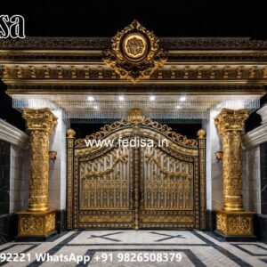 Round Gate Design, Boundary Wall Main Gate Design Swing Gates And Sliding Gates