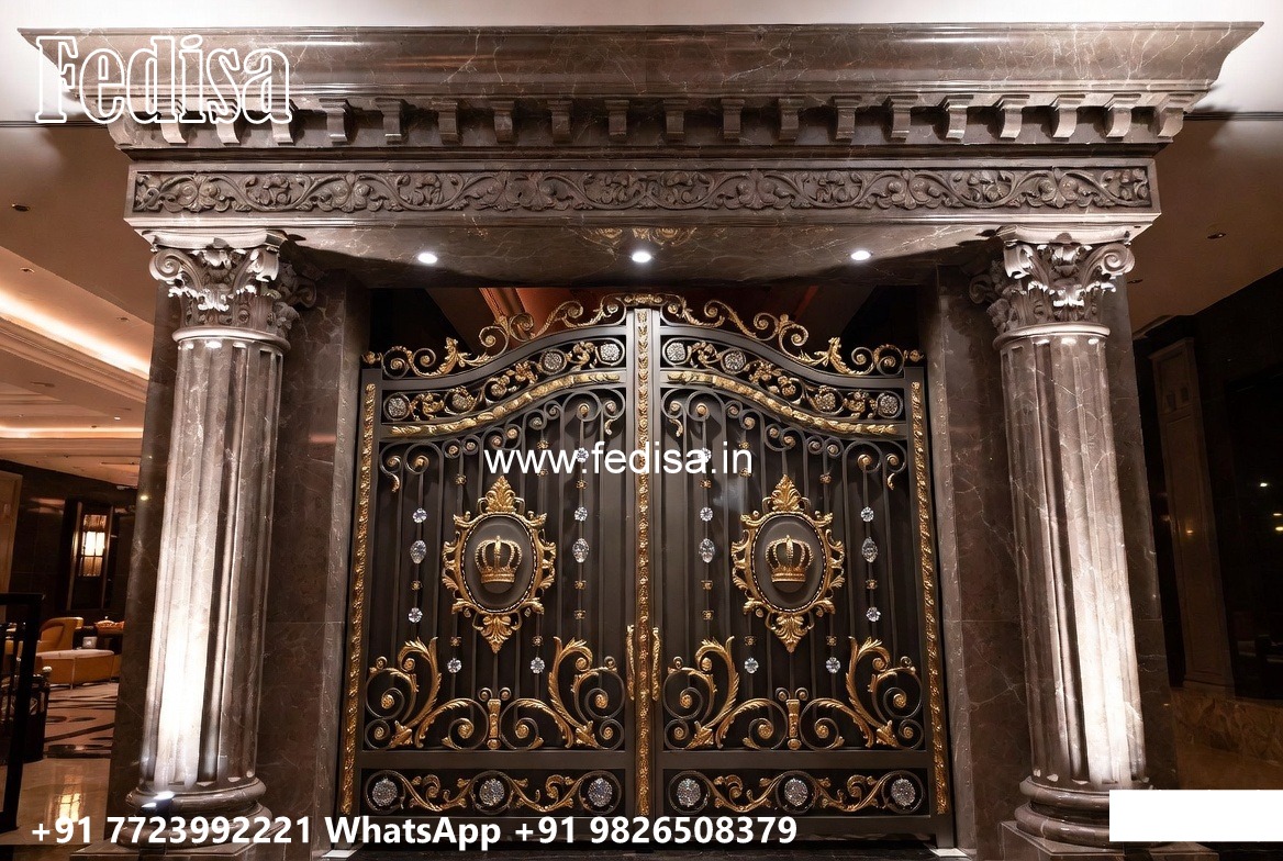 Angle Bar Gate Design, House Boundary Wall Main Gate Design Swing Gates And Sliding Gates