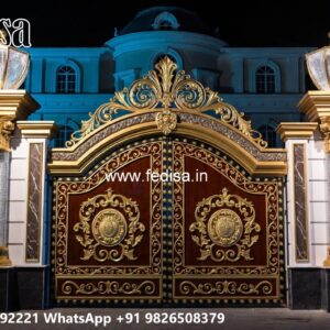 Latest Main Gate Design, Wood Gate Design For House Residential Gate-wpc Wood Gate