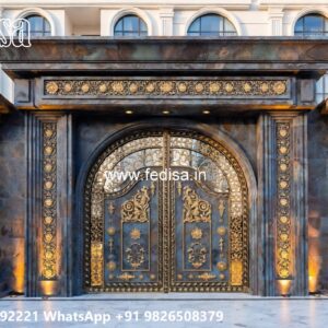 Iron Pipe Gate Design, Brick And Wrought Iron Fence Designs Residential Gate-wpc Wood Gate