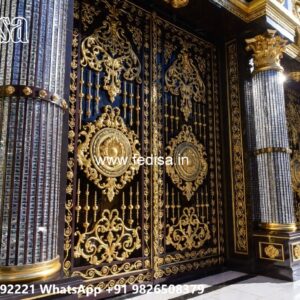 Fence Grill Design, Gate Design Loha Residential Gate-wpc Wood Gate