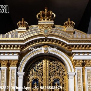 House Gate Design 2066, Main Gate Design Grill Residential Gate-wpc Wood Gate