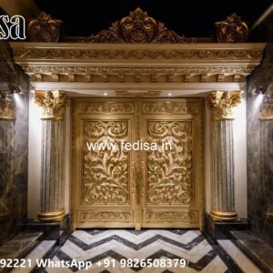 Round Gate Design, Gate Design Wala Residential Gate-wpc Wood Gate