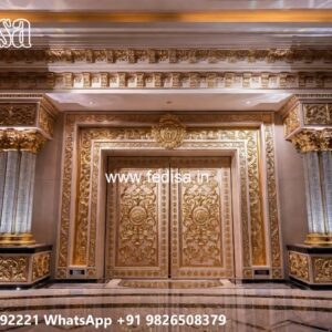 Round Gate Design, Door Grill Gate Residential Gate-wpc Wood Gate