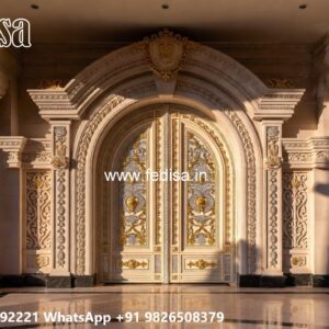 House Gate Design 2069, Flat Bar Gate Design Residential Gate-wpc Wood Gate