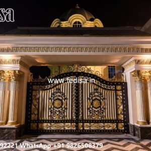 Round Gate Design, Modern Sliding Gate Residential Gate-wpc Wood Gate