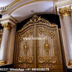 Angle Bar Gate Design, Stainless Steel Fence Design Residential Gate-wpc Wood Gate