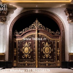 Round Gate Design, Maharaja Gate Catalogue Residential Gate-wpc Wood Gate